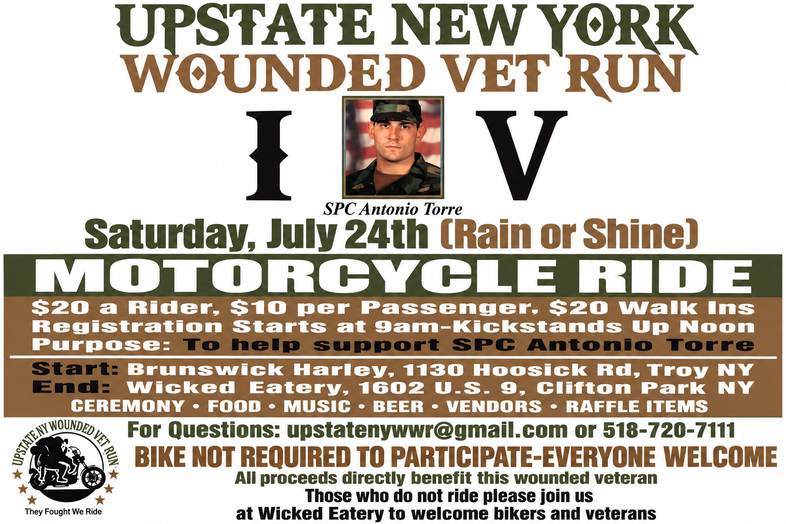 The 4th Annual Upstate NY Wounded Vet Motorcycle Run — July 24, 2021 | Uforia Entertainment & DJ Debonair